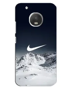 Чехол для Motorola MOTO G5s с картинкой «Nike — зимние горы»