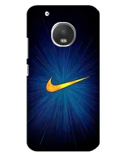 Чехол для Motorola MOTO G5s с картинкой «Синий пульс Nike»