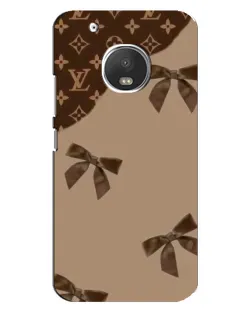 Чехол для Motorola MOTO G5s с картинкой «LV — кофейный атлас»