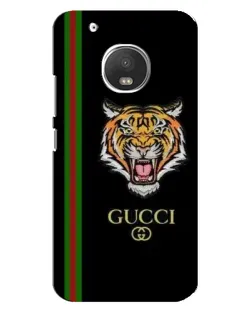 Чехол для Motorola MOTO G5s с картинкой «Тигр Gucci»