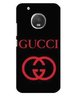 Чехол для Motorola MOTO G5s с картинкой «Gucci — красный логотип»