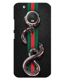 Чохол для Motorola MOTO G5s з картинкою «Gucci — змія на смузі»