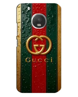 Чохол для Motorola MOTO G5s з картинкою «Gucci — фірмова смуга та золото»