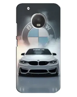 Чохол для Motorola MOTO G5s з картинкою «BMW в білому диму»