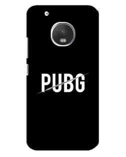 Чехол для Motorola MOTO G5s с картинкой «PUBG — белый логотип»