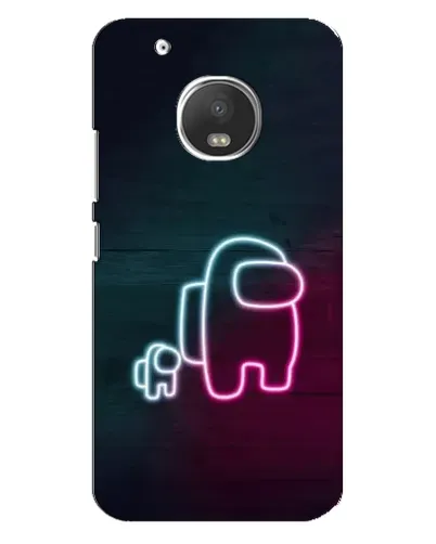 Чехол для Motorola MOTO G5s с картинкой «Among Us неон-арт» Чехол для Motorola MOTO G5s с картинкой «Among Us неон-арт»