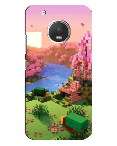 Чехол для Motorola MOTO G5s с картинкой «Розовое дерево Minecraft» Чехол для Motorola MOTO G5s с картинкой «Розовое дерево Minecraft»