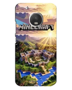 Чехол для Motorola MOTO G5s с картинкой «Minecraft панорама»
