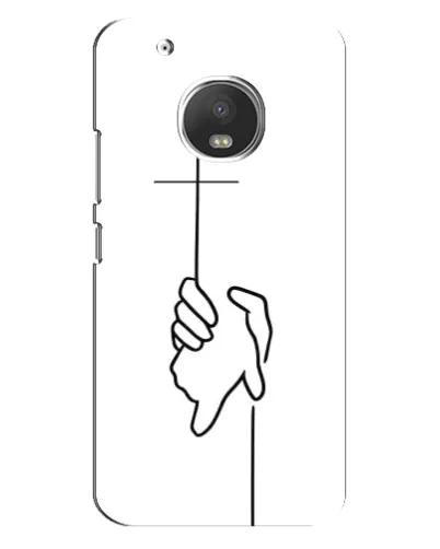 Чехол для Motorola MOTO G5s с картинкой «Рука держит»