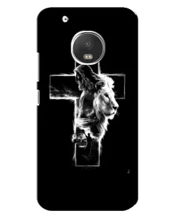 Чохол для Motorola MOTO G5s з картинкою «Сяючий хрест Jesus»