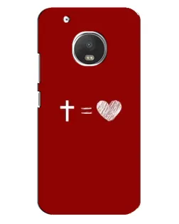 Чохол для Motorola MOTO G5s з картинкою «Рівняння любові»