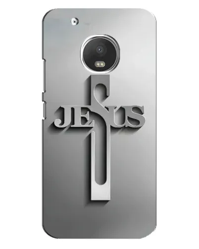 Чохол для Motorola MOTO G5s з картинкою «Металевий хрест Jesus» Чохол для Motorola MOTO G5s з картинкою «Металевий хрест Jesus»