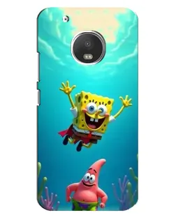 Чехол для Motorola MOTO G5s с картинкой «Спанч Боб под водой»