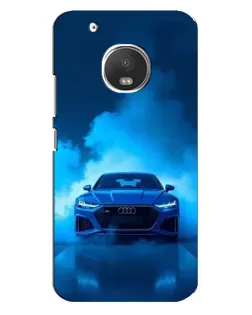 Чехол для Motorola MOTO G5s с картинкой «Audi — голубая энергия»