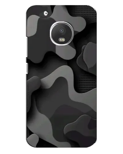 Чехол для Motorola MOTO G5s с картинкой «Темный абстрактный камуфляж»