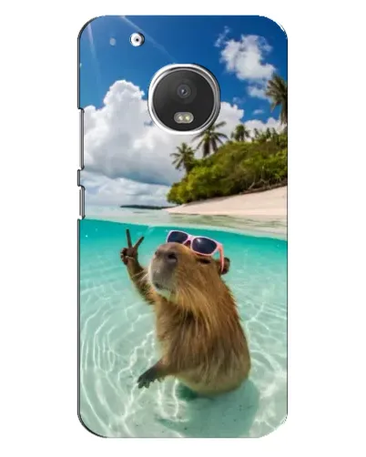 Чехол для Motorola MOTO G5s с картинкой «Капибара на море» Чехол для Motorola MOTO G5s с картинкой «Капибара на море»