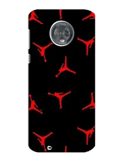 Чехол для Motorola MOTO G6 с картинкой «Jordan Red Pattern»