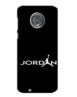 Чехол для Motorola MOTO G6 с картинкой «Jordan White Logo»