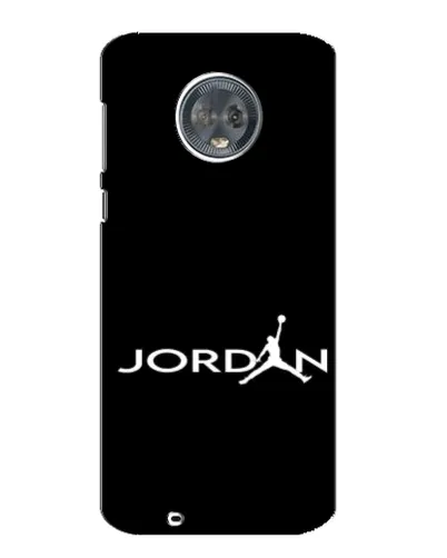Чехол для Motorola MOTO G6 с картинкой «Jordan White Logo»