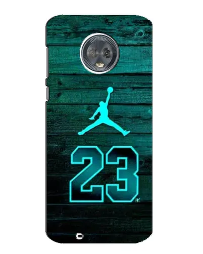 Чехол для Motorola MOTO G6 с картинкой «Jordan Cyan 23»