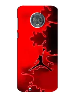 Чехол для Motorola MOTO G6 с картинкой «Jordan Red Smoke»