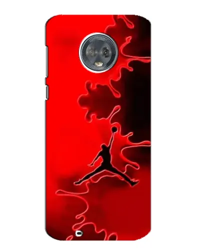 Чехол для Motorola MOTO G6 с картинкой «Jordan Red Smoke»