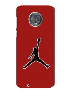 Чехол для Motorola MOTO G6 с картинкой «Jordan Red Back»