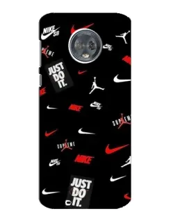Чехол для Motorola MOTO G6 с картинкой «Nike Mix Pattern»