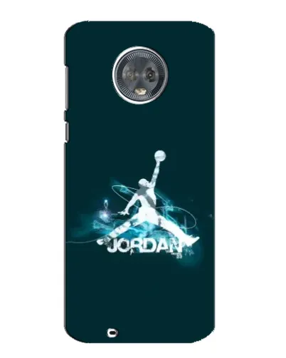 Чехол для Motorola MOTO G6 с картинкой «Jordan Blue Fire»
