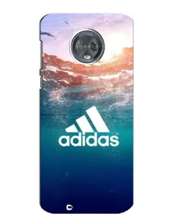 Чехол для Motorola MOTO G6 с картинкой «Океанская глубина адидас»