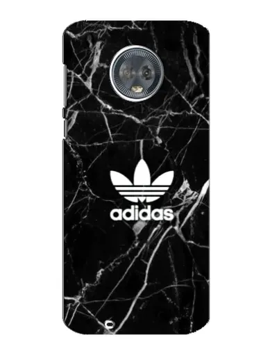 Чехол для Motorola MOTO G6 с картинкой «Белый мрамор Adidas»