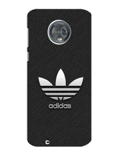 Чехол для Motorola MOTO G6 с картинкой «Adidas Карбоновая текстура»
