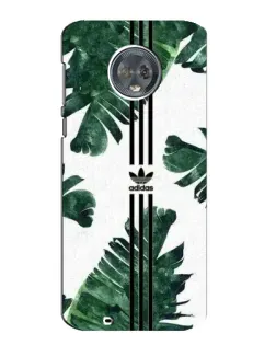 Чехол для Motorola MOTO G6 с картинкой «Пальмовые листья адидас»