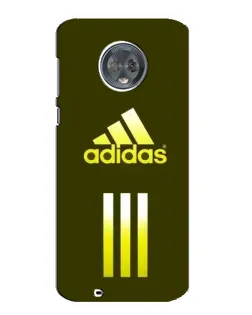 Чехол для Motorola MOTO G6 с картинкой «Оливковый градиент Adidas»