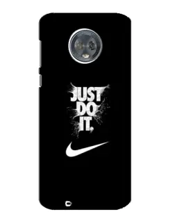 Чехол для Motorola MOTO G6 с картинкой «Текстовый принт Nike»