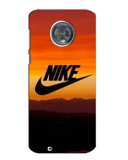 Чехол для Motorola MOTO G6 с картинкой «Nike — вечерний горизонт»