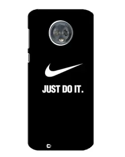 Чехол для Motorola MOTO G6 с картинкой «Классический принт Nike»