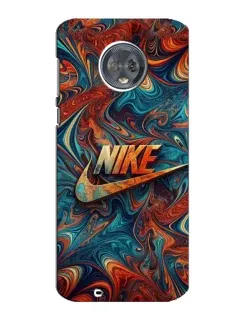 Чехол для Motorola MOTO G6 с картинкой «Nike в абстракции»