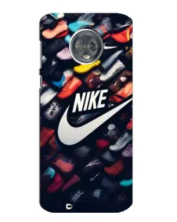 Чехол для Motorola MOTO G6 с картинкой «Коллекция кроссовок Nike»