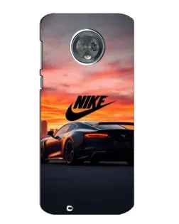 Чехол для Motorola MOTO G6 с картинкой «Nike и суперкар»