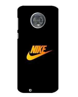 Чехол для Motorola MOTO G6 с картинкой «Золотой логотип Nike»