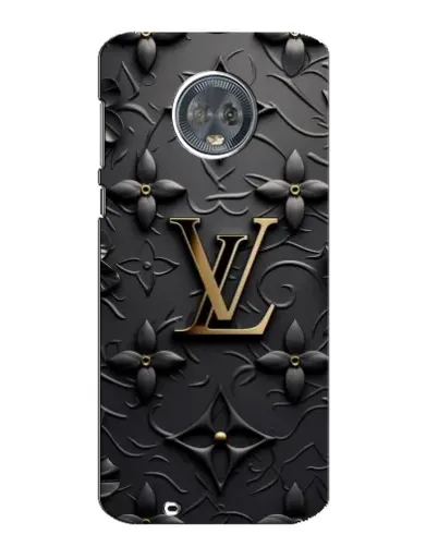 Чехол для Motorola MOTO G6 с картинкой «Кожаная текстура LV»