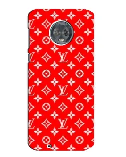 Чехол для Motorola MOTO G6 с картинкой «Яркий паттерн LV»