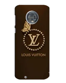 Чехол для Motorola MOTO G6 с картинкой «LV — золотая печать»