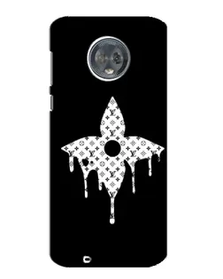 Чехол для Motorola MOTO G6 с картинкой «Цветочная монограмма»
