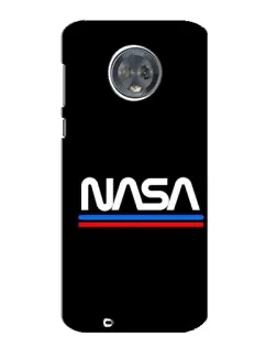 Чехол для Motorola MOTO G6 с картинкой «NASA — классика Red Blue»
