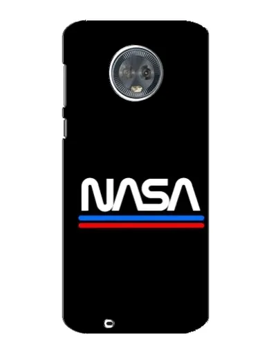 Чехол для Motorola MOTO G6 с картинкой «NASA — классика Red Blue» Чехол для Motorola MOTO G6 с картинкой «NASA — классика Red Blue»