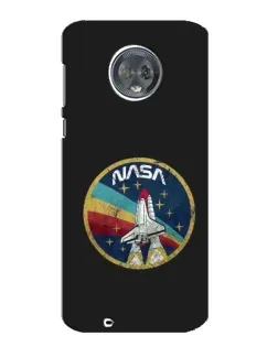 Чехол для Motorola MOTO G6 с картинкой «NASA — эмблема миссии»
