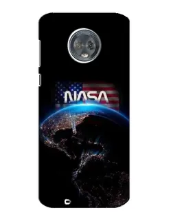 Чехол для Motorola MOTO G6 с картинкой «Земля из космоса NASA»