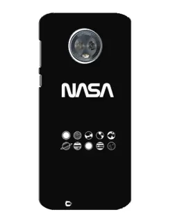 Чехол для Motorola MOTO G6 с картинкой «NASA — технический принт»
